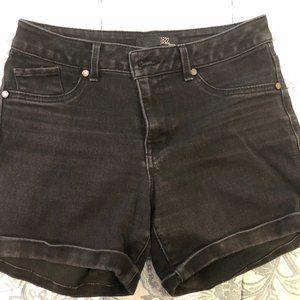 Black Jean Shorts